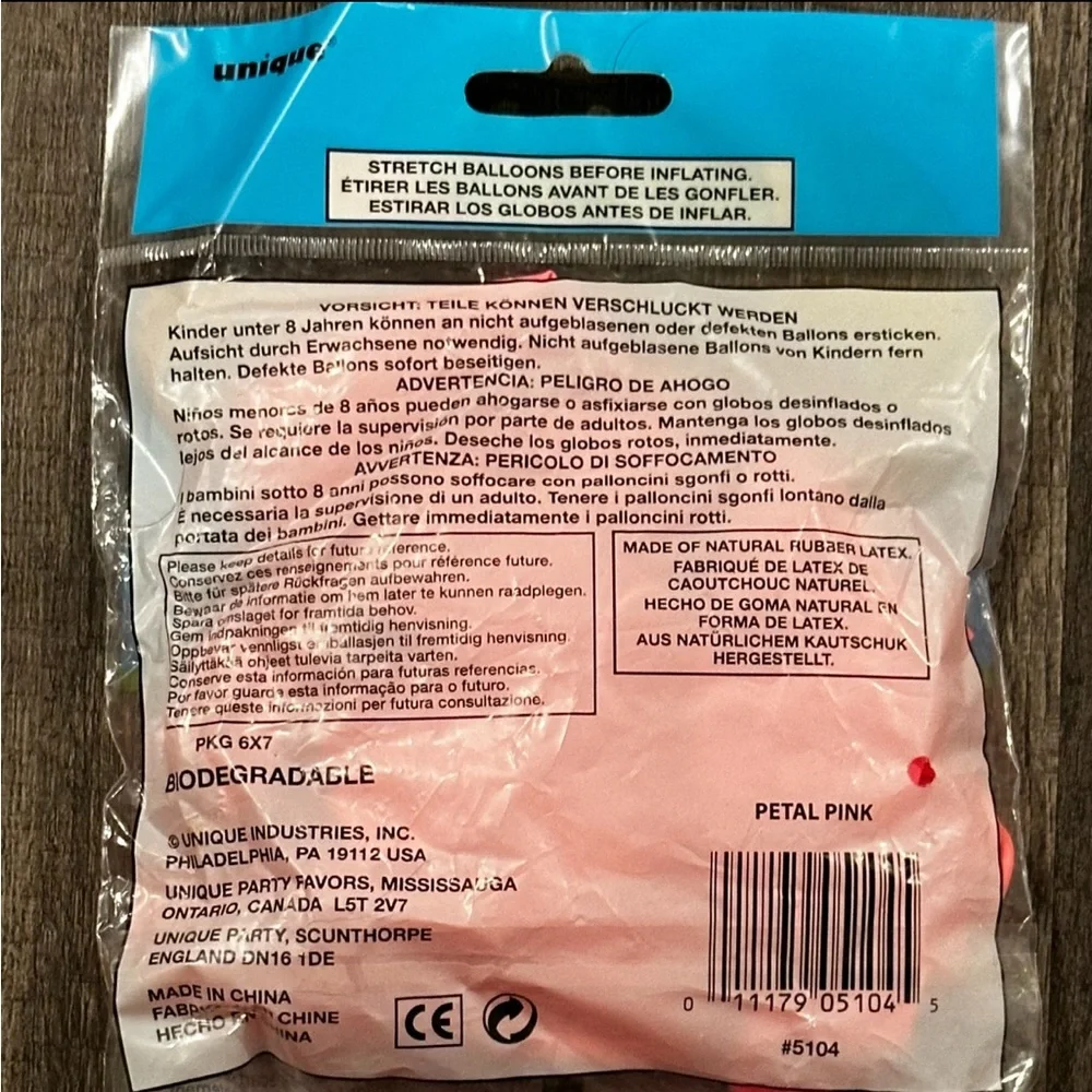 💞 New Pack of 15 - 12” Petal Pink Party Balloons